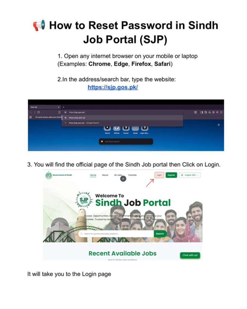 Www.sjp.gos.pk Online Apply