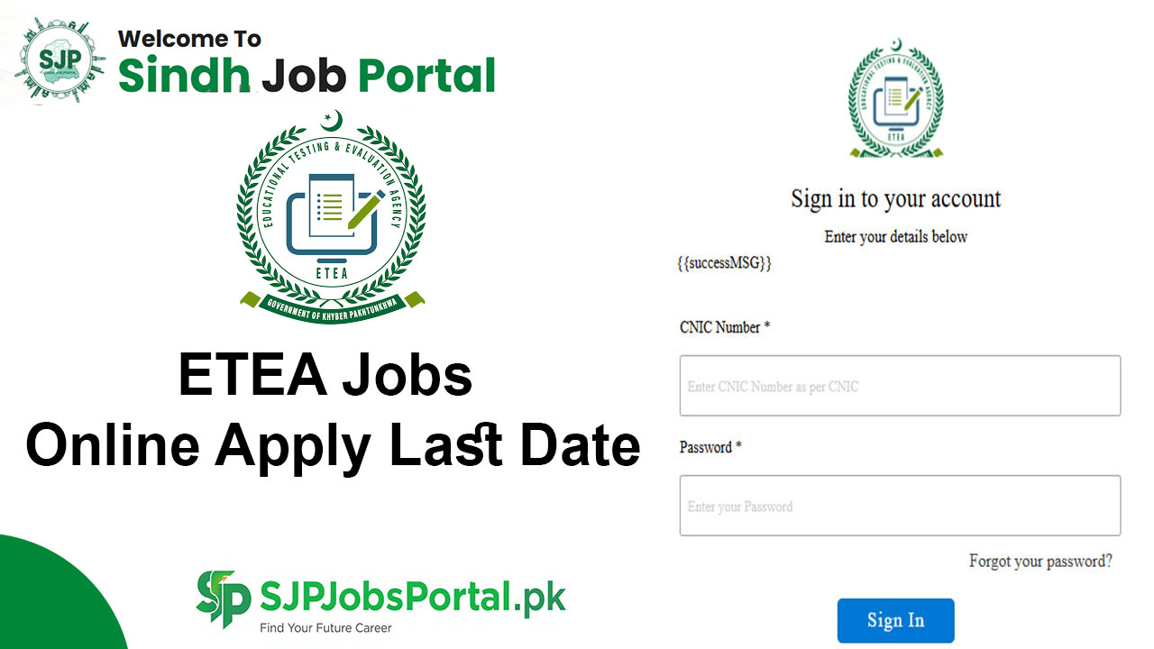 ETEA Jobs Online Apply