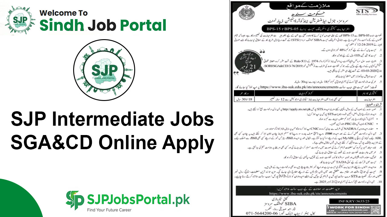 SJP Intermediate Jobs 2025