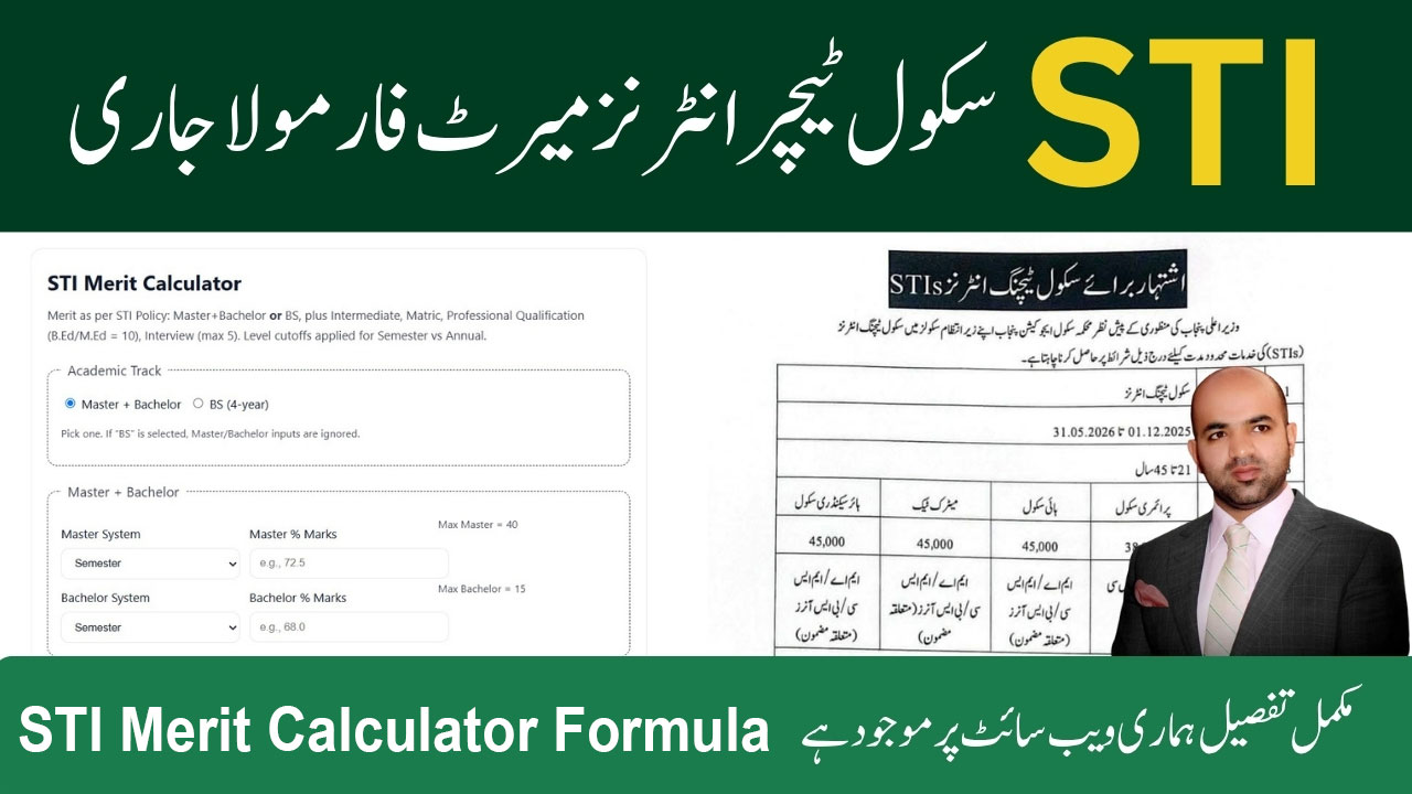 STI Merit Calculator 2025