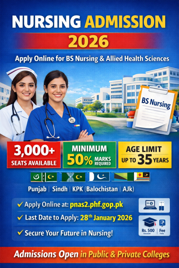 BS Nursing Admission in Pakistan