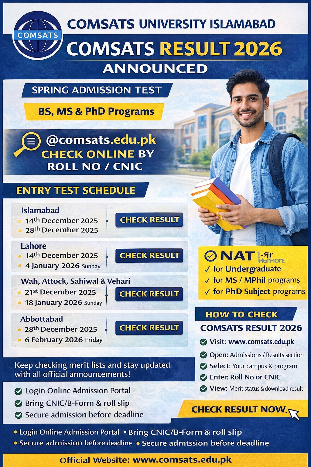 COMSATS Result 2026