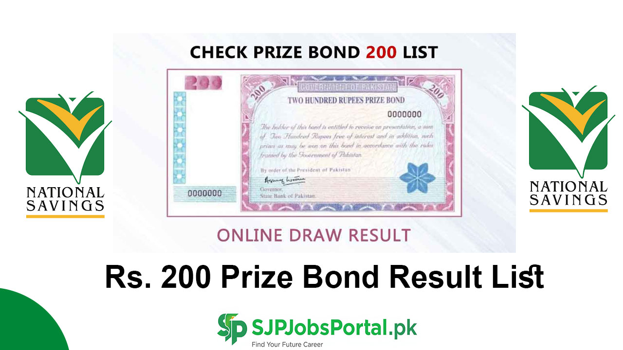 Rs. 200 Prize Bond Result List 2025