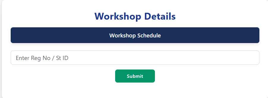 AIOU Workshop schedule check