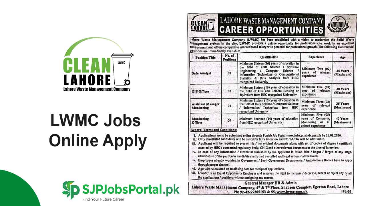 LWMC Jobs Online Apply