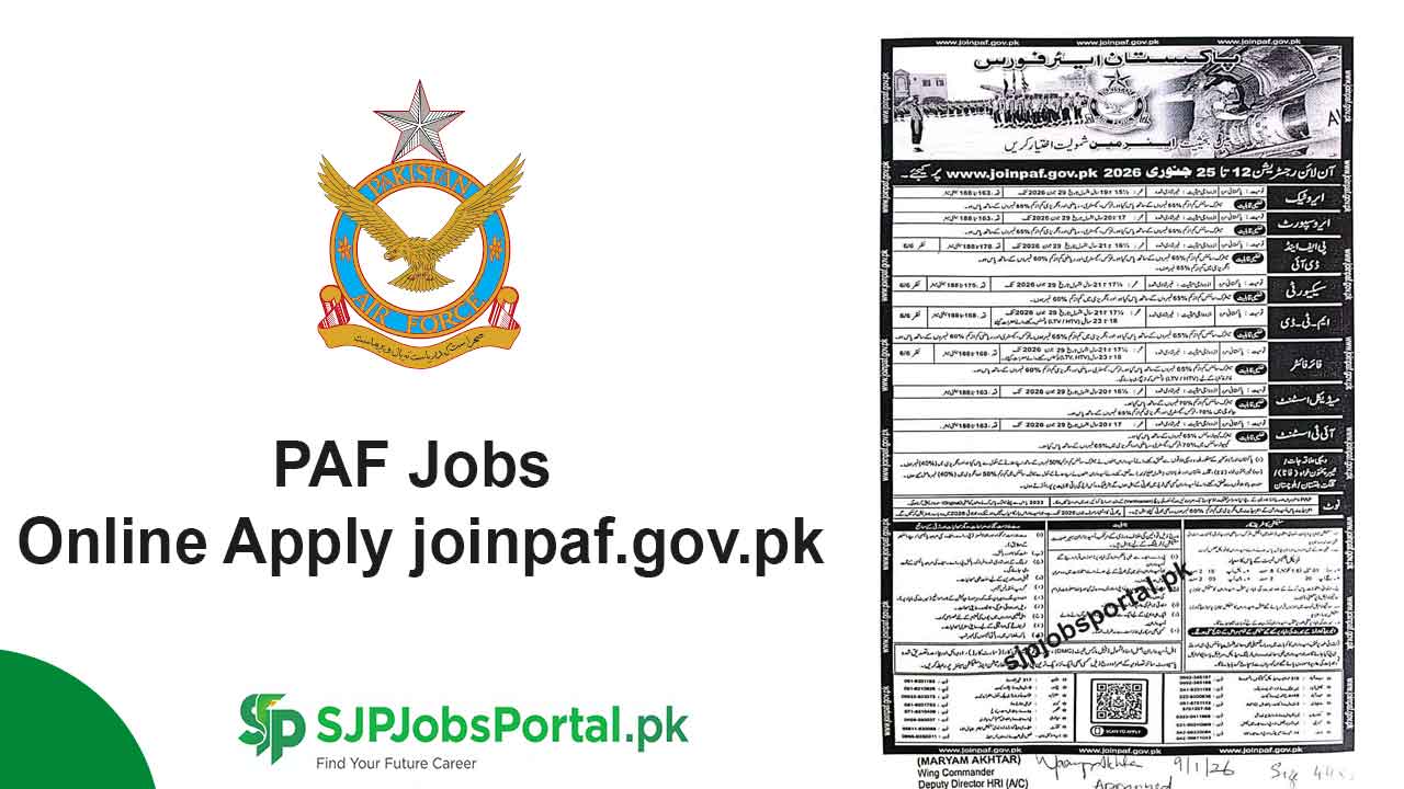 PAF Jobs Online apply