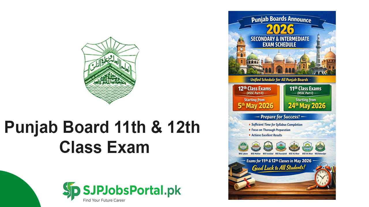 Punjab Board 11th & 12th Class Exam 2026 Date Announced
