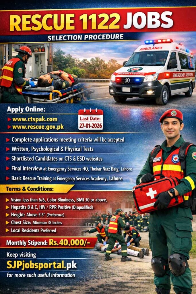 Rescue 1122 Jobs details 